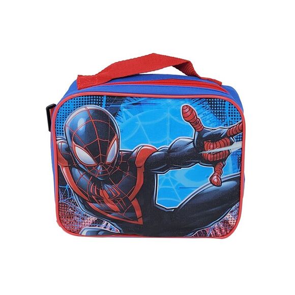 New Marvel Spider-Man Backpack Lunch Bag Insulated 2 Piece Set - Picture 5 of 7